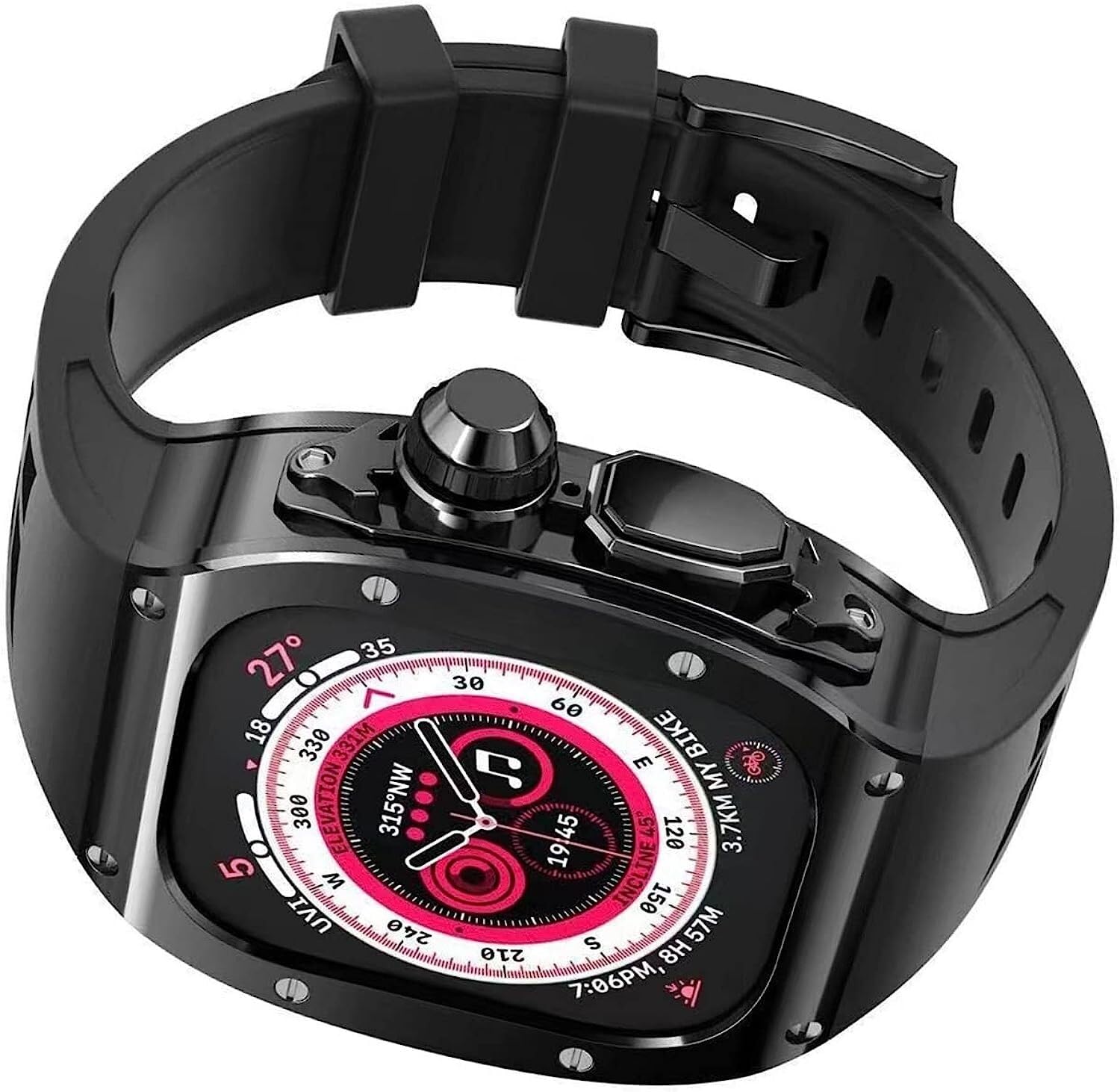Boîtier de montre entièrement transparent SCHIK pour Apple Watch Ultra 49 mm - 8