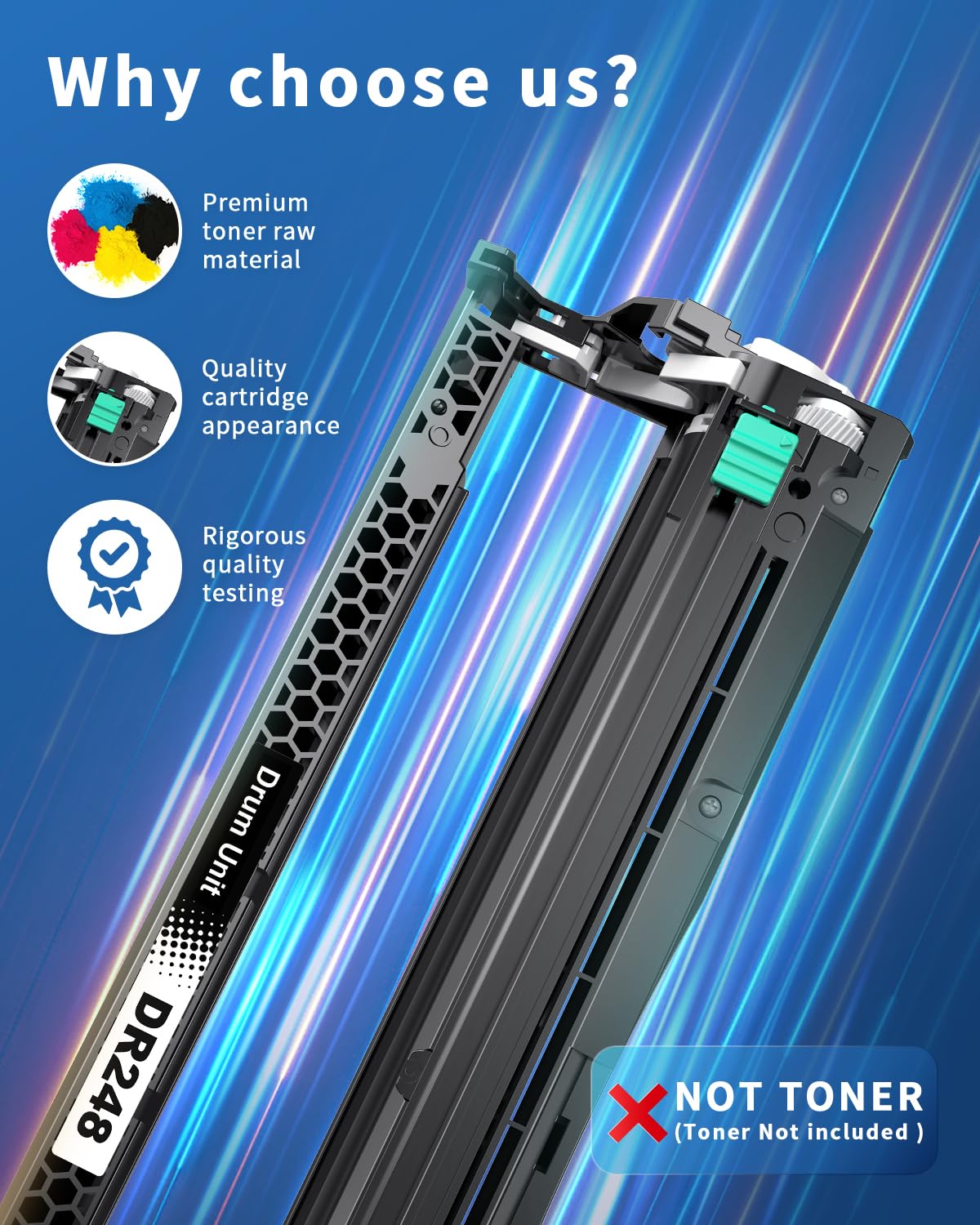 colorfly DR248 Tamburo compatibile per Brother DR248 DR-248CL compatibile per Brother HL-L3240CDW MFC-L3740CDWE MFC-L3760CDW DCP-L3560CDW DCP-L3520CDWE DCP-L3555CDW