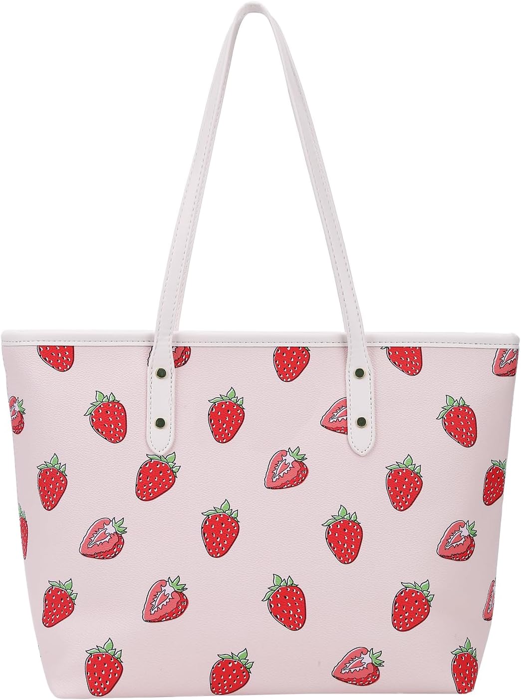 Cherry Tote Bag for Women Bow Shoulder Tote Handbag Faux Leather Top Handle Bag for Work/Travel 2025