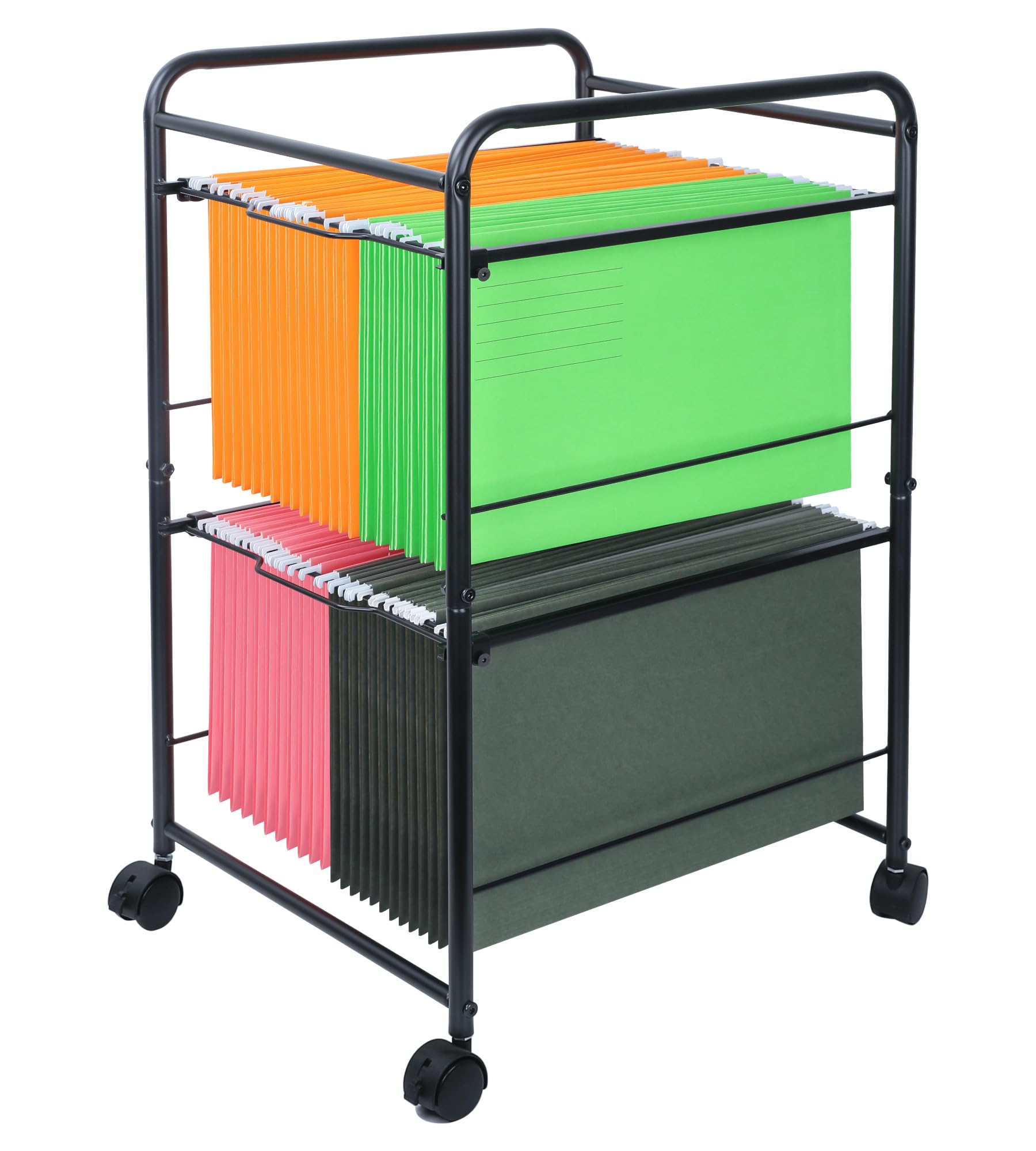 Snapklik.com : EasyPAG Office Pull-Out Hanging File Folder Rack 2 Tier ...