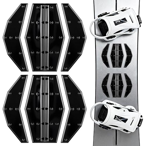 Mellbree Snowboard Stomp Pad, Pro-Grade TPU 3D Anti-Slip Grip for Ultimate Control Cold-Resistant Adhesive Clear Design Keeps Board Graphics Visible Enhanced Traction for Confident Snowboarding