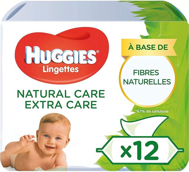 Huggies Extra Care Chusteczki dla Niemowląt, 12 x 56 chusteczek