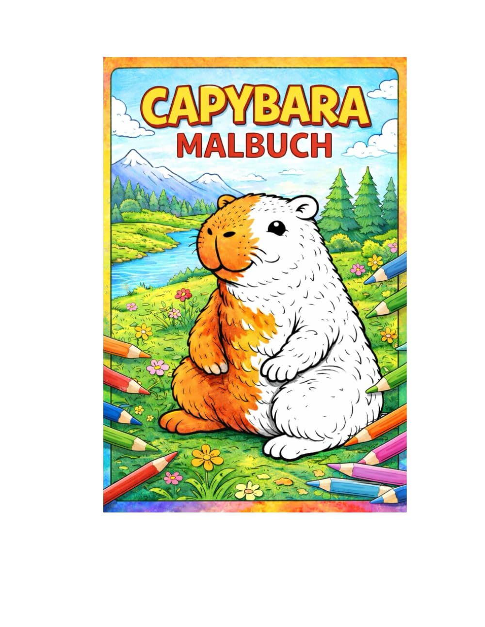 Capybara Malbuch: Entspannte Capybaras zum Ausmalen