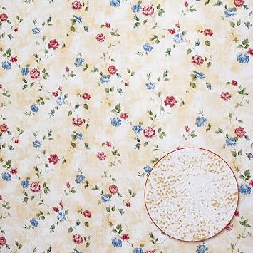 Rose Floral Contact Paper Self Adhesive Shelf Liners for Kitchen Cabinets, Peel and Stick Wallpaper for Shelf Paper Drawer Liner Desk Furniture 17.7" x 117"