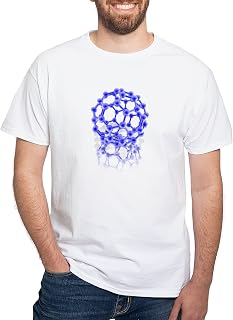 CafePress Buckyball Molecule T Shirt Men's 100% Cotton, Classic Graphic White T-Shirt