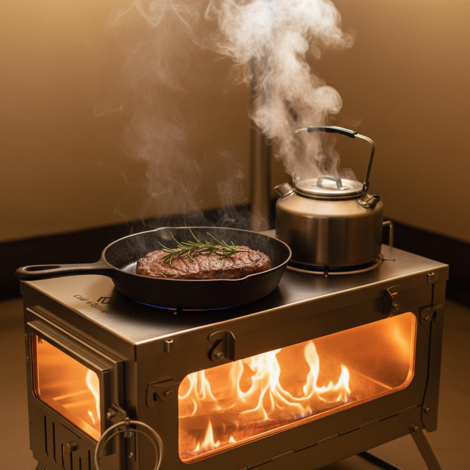 Amazon.co.jp: COOK'N'ESCAPE 薪ストーブ チタン製 折り畳み式 10点