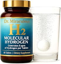 Hydrogen Water Tablets | 90CT Molecular Hydrogen Tablets for Drinking Water | H2 Molecular Magnesium Supplement for Athletic & Cognitive Performance | Non-GMO & Gluten Free 45 Serving