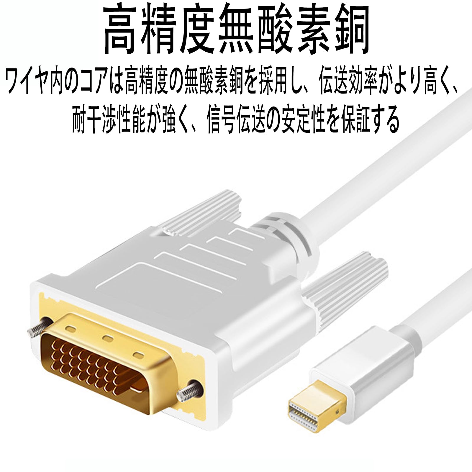 Amazon.co.jp: Mini DisplayPort - DVI 変換ケーブル/1.8m/mDP