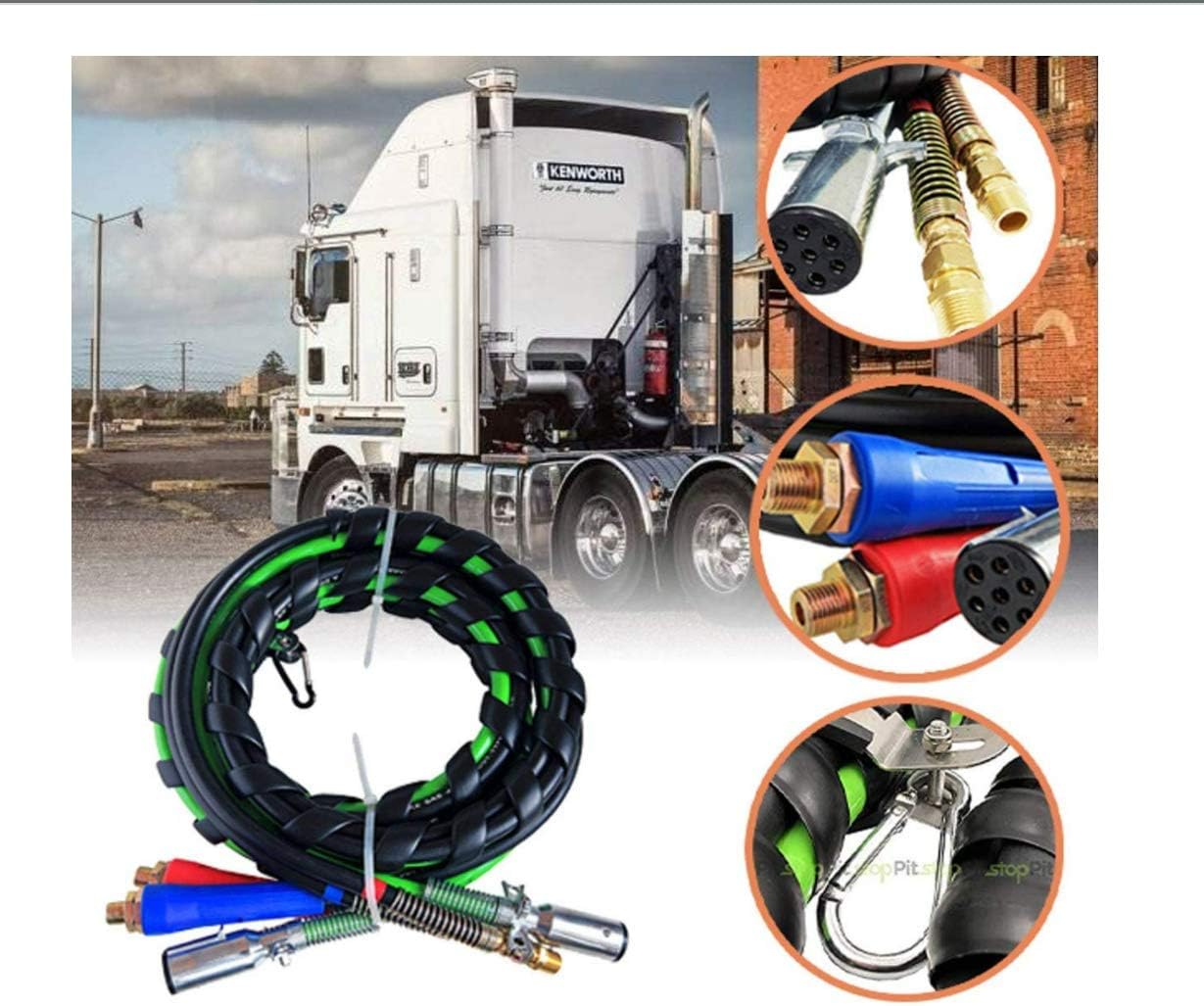 Buy Semitrailer Tractor 15 Ft 3in1 Air Power Line Hose Wrap Air Line