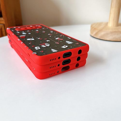 Miniatura 3 de ZTOFERA Funda de Navidad para Sumsung Galaxy S10, bonito diseño de Feliz Navidad, regalo de silicona translúcida de policarbonato duro + TPU
