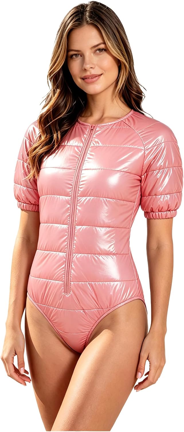 Women Padded Diaper Cover Plastic Bodysuit Unisex