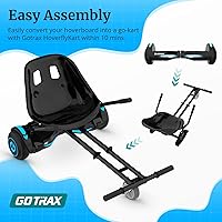 Vista 7 de Gotrax Hoverboard - Accesorio de asiento de kart para patineta de equilibrio automático de 6.5", 8", 8.5", 10", longitud del marco ajustable