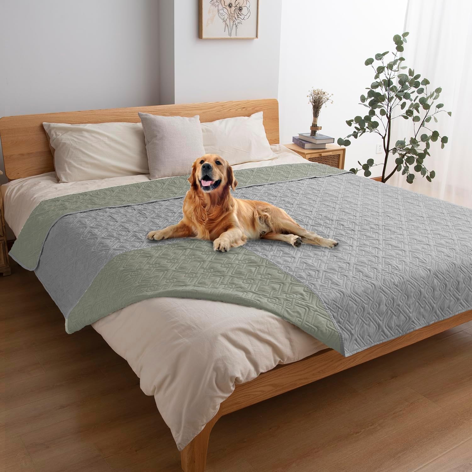 fuguitex Waterproof Dog Bed Cover Dog Blanket for Pet