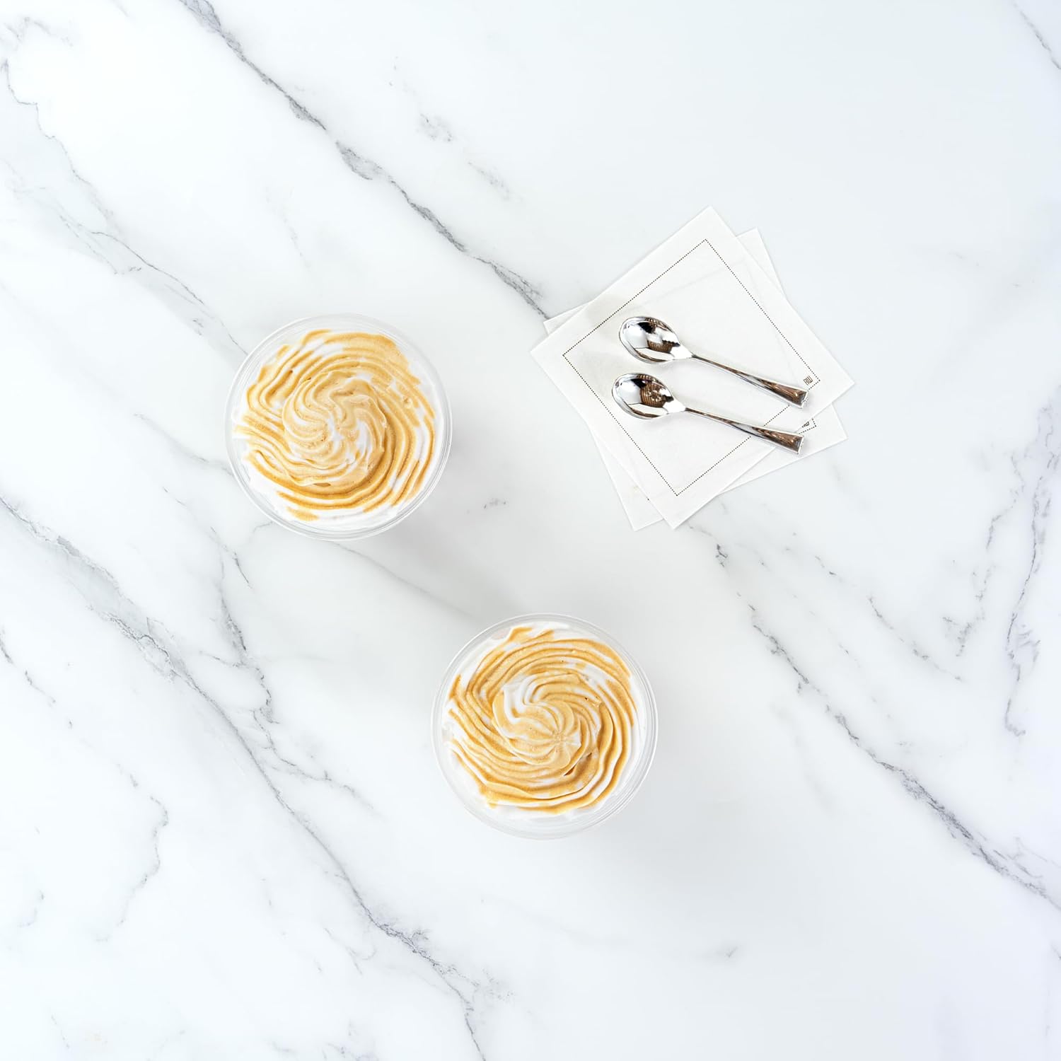 Restaurantware-RW Base 12 Ounce Round Ice Cream Cups, 500 Disposable Parfait Cups - Lids Sold Separately, Premium, Clear Plastic Dessert Cup, Serve Frozen Yogurt, Mousse, Pudding, Great For Parties