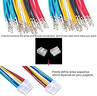 Vista 4 de Molex 5557 - Kit de conectores de extensión macho y hembra de 0.165 in con cables preprensados prémium de 20 AWG, Molex Mini-Fit Jr de doble fila
