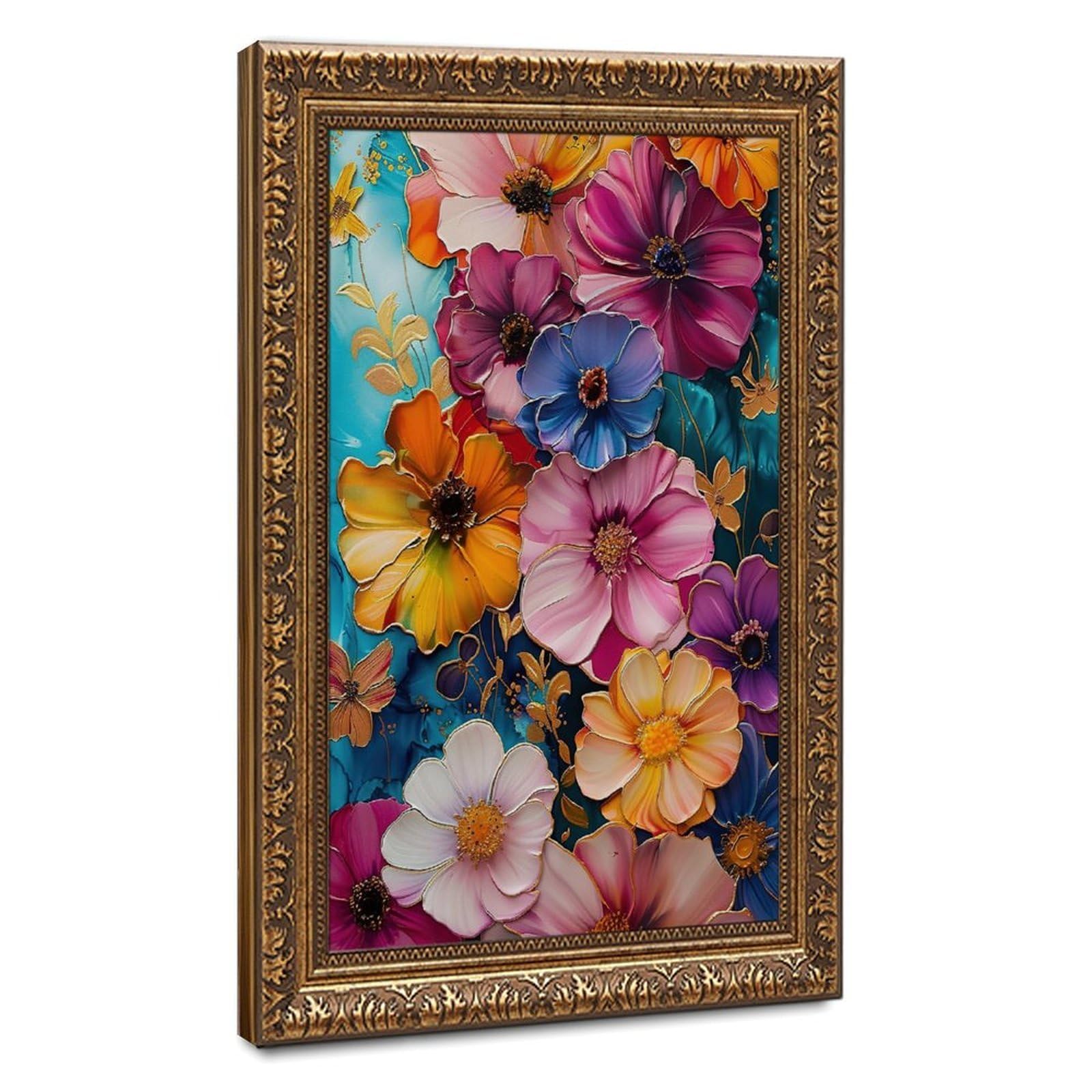 Bareronor Botanical Flowers Canvas Poster Bedroom Decor Landscape Office Room Decor Gift 24" L X 36" W
