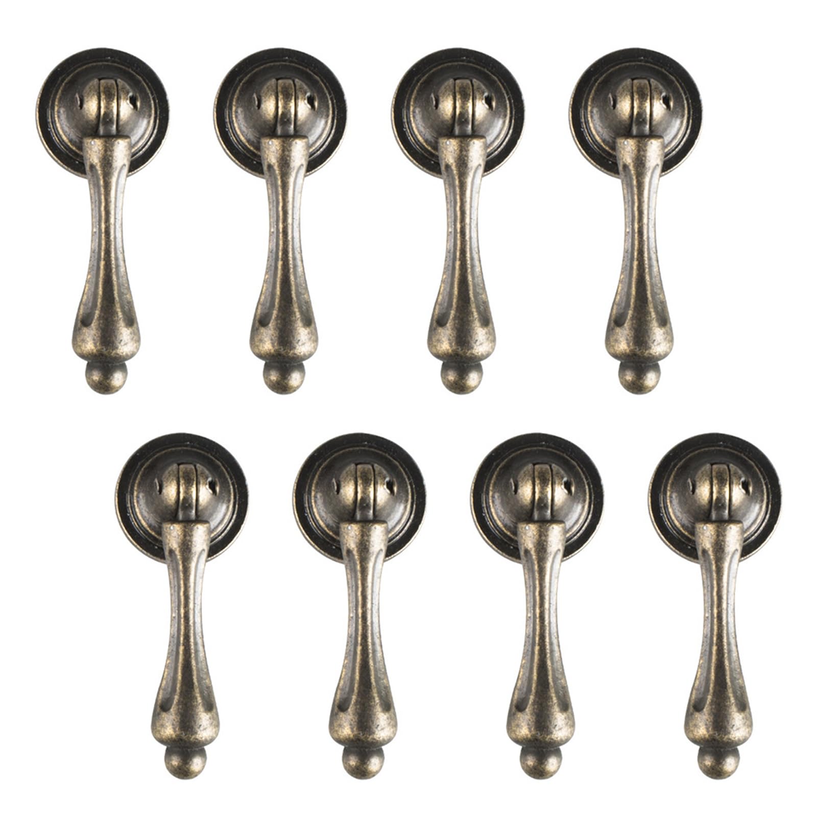 Paor Bronze Vintage Cabinet Knobs Drawer Handle Pull 8 Pack Decorative