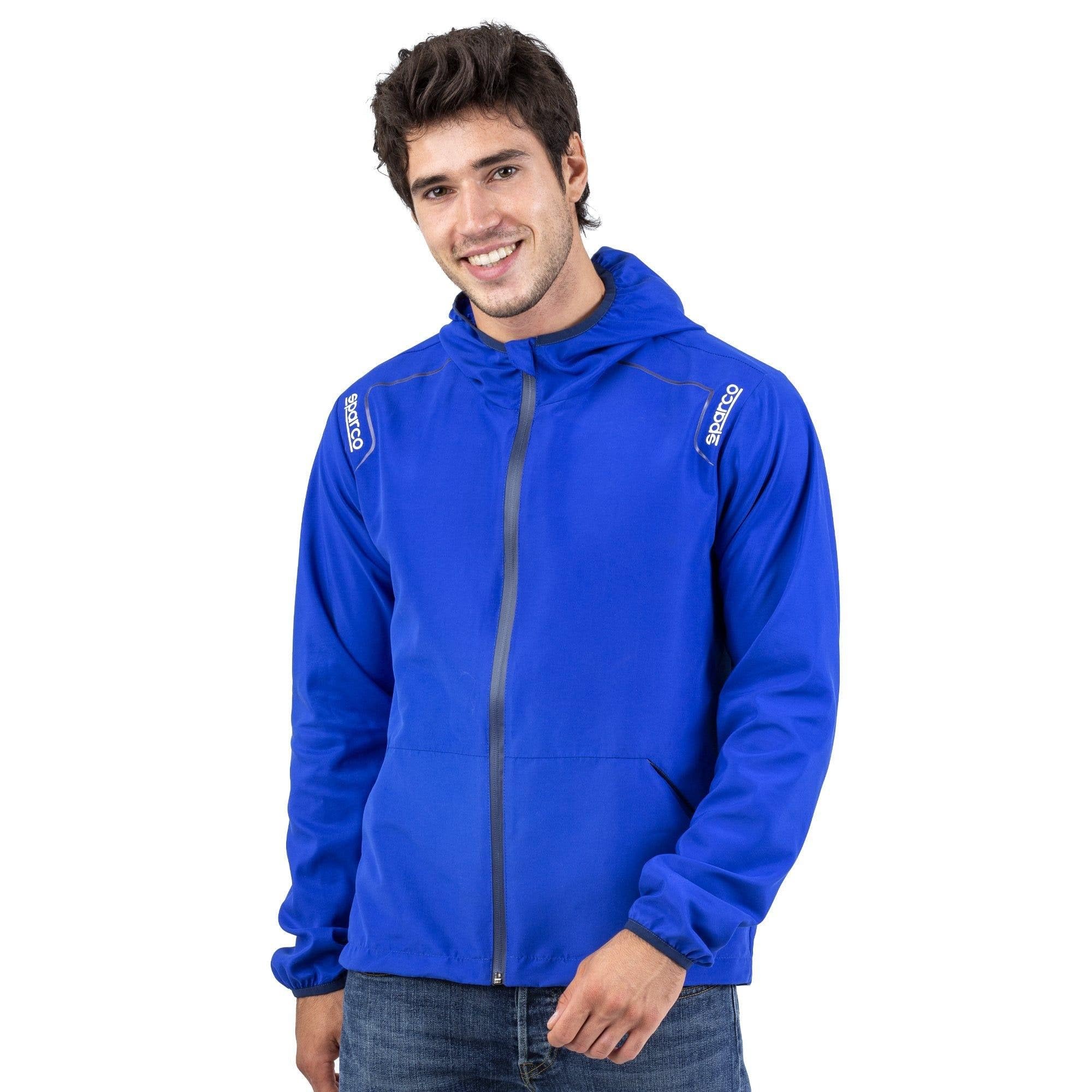 Sparco Unisex Azul Chaqueta Marca Modelo Chaqueta Paravientos Martini-R Talla S