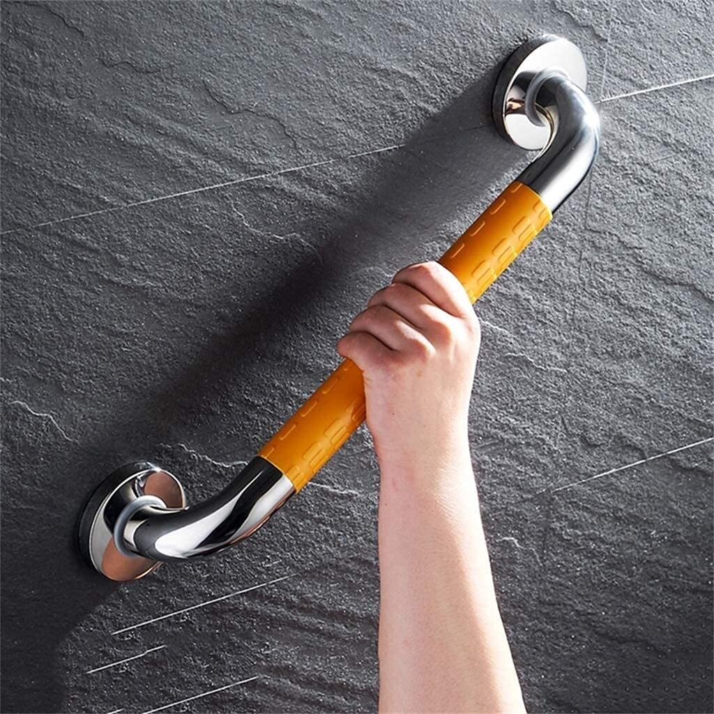 Łazienka Prysznic Wanna Bezpieczeństwo Poręcz Grab Bar Podłokietnik Antypoślizgowy Metalube dla dzieci w podeszłym wieku w ciąży Żółty 70 cm