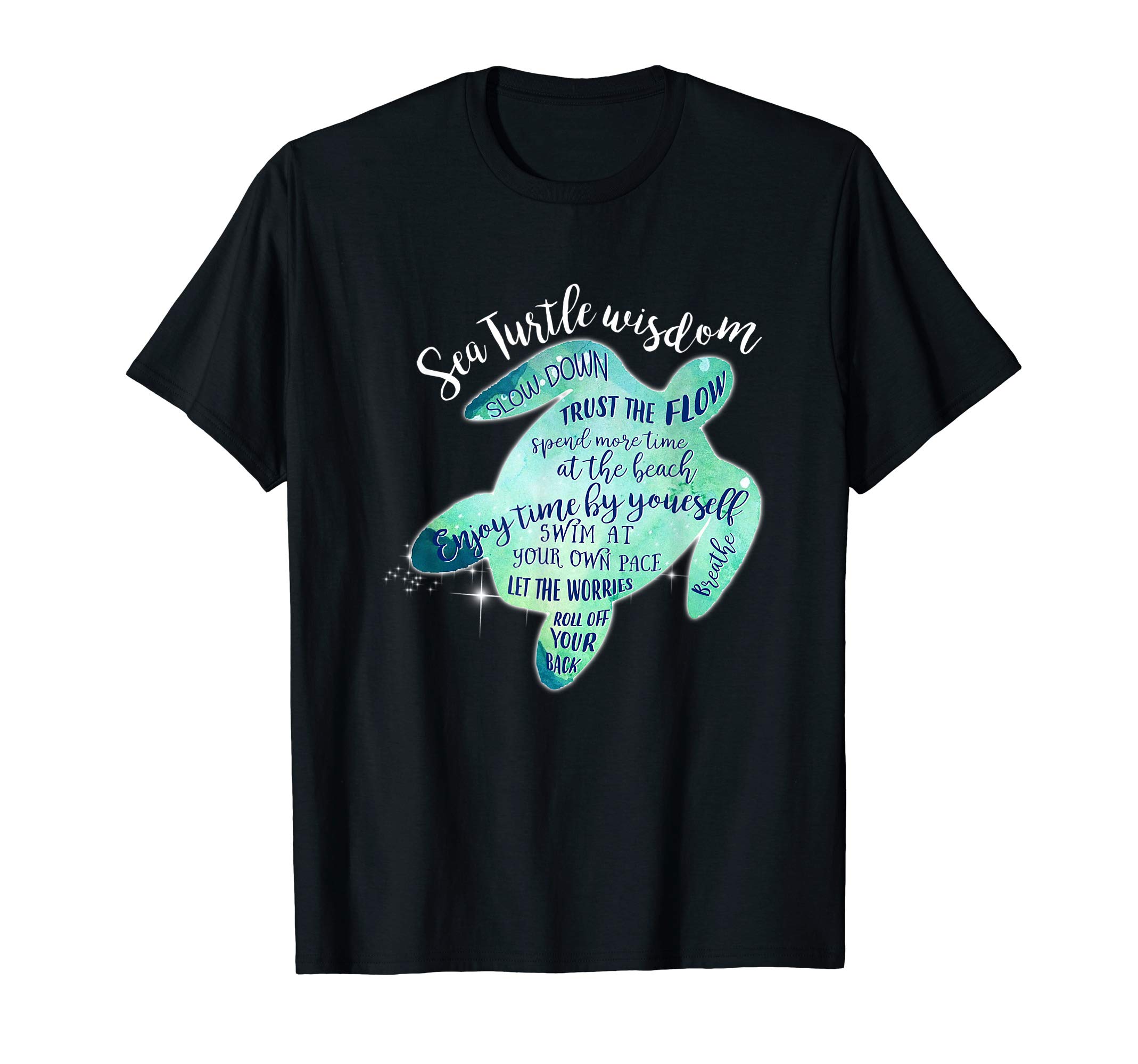 Sea Turtle DecorSea Turtle Wisdom T-Shirt for Women - Beach T-ShirtOEKO-TEX STANDARD 100