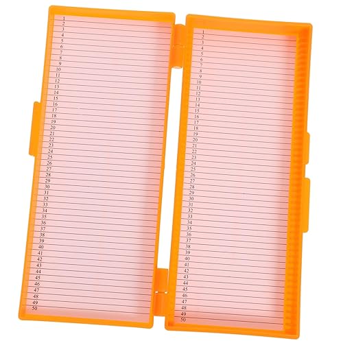 Caja Microscopio Slide Organizador Herramienta Papel Vidrio Caja de Almacenamiento de Laboratorio Suministros Organizador abs