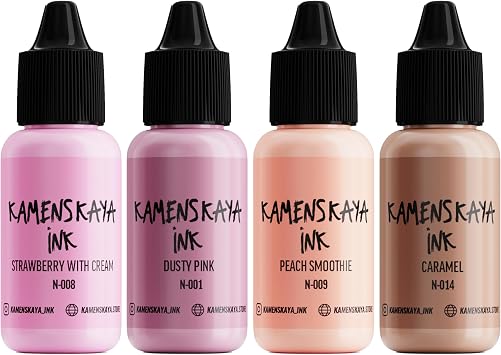 Kamenskaya Alcohol Ink Set - Blush Pastels - 4 Alcohol Inks x 0.51 fl oz 15 ml