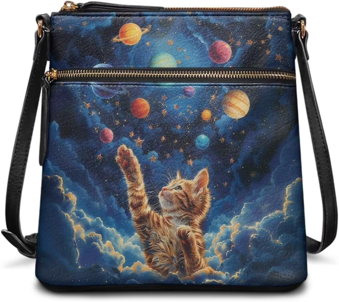 HUGS IDEA Crossbody Bag for Women Leather Handbag Sling Bag Large Hobo Bag Cell Phone Bag