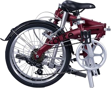 Dahon Route Folding Bicycle Adult 20 Inch Folding Bike with 7 Speed Gears, Lightweight Aluminium Frame, Foldable City Bike for Commuting and Travel