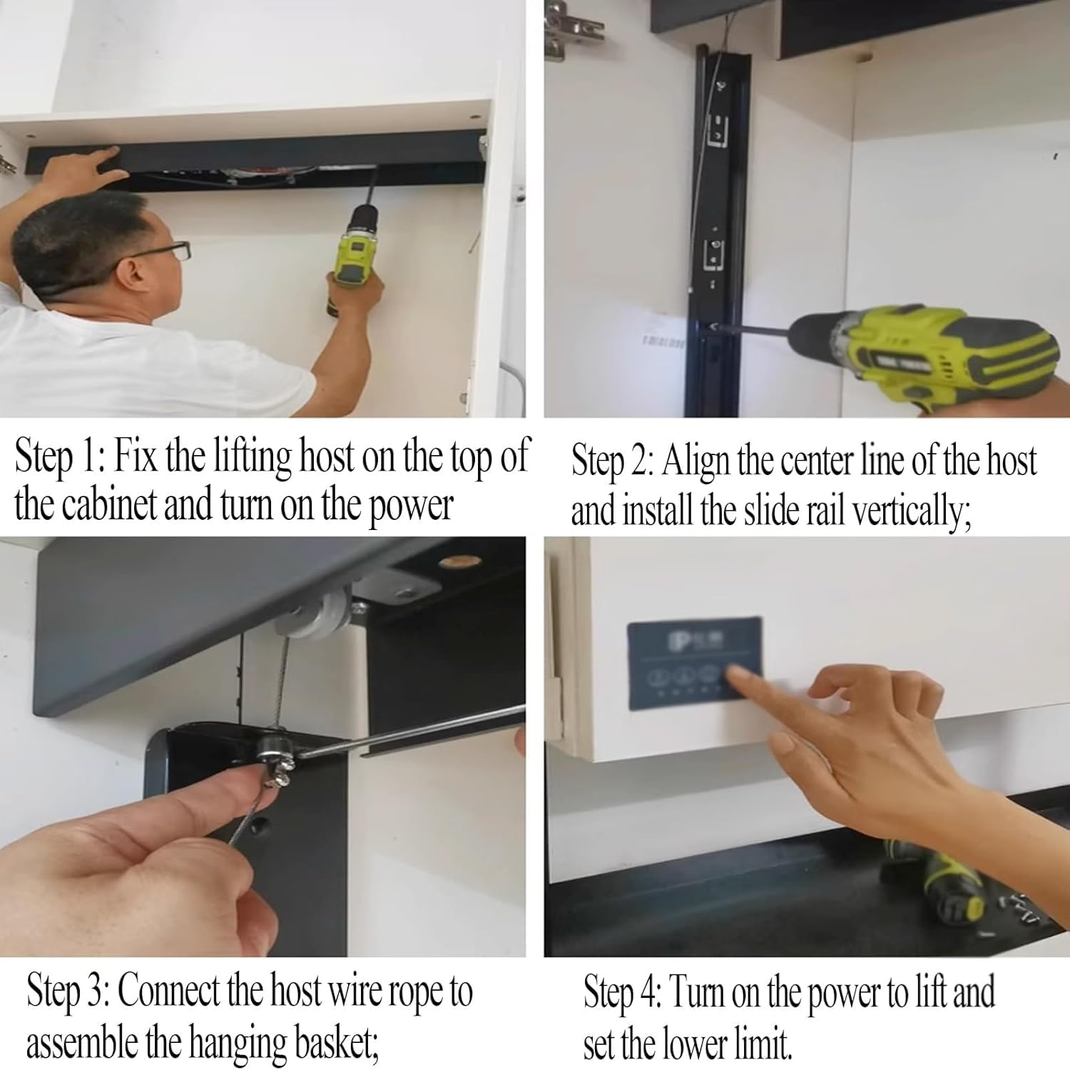 Ausziehbarer Gewürzschrank-Organizer, Herunterziehbare Schrank Regal-Hardware, Mit Touch- Und Fernbedienung Schalter, Gewürzregal-Organizer, Für Küche Und Bad