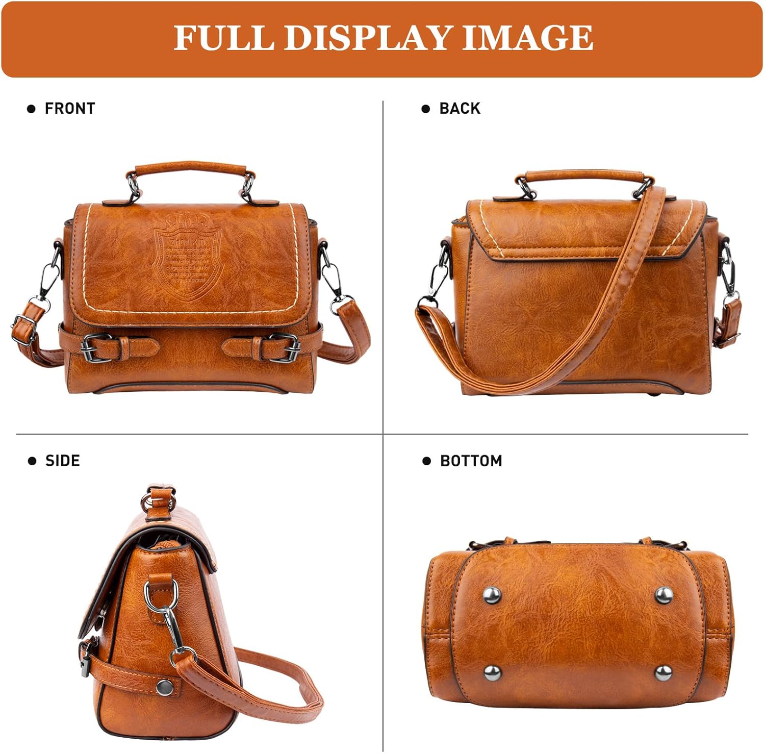 Shoulder Bag for Women, Cute Soft PU Leather Small Crossbody Purses Handbags, Trendy Underarm Bag Tote Purses for Women - Image 6