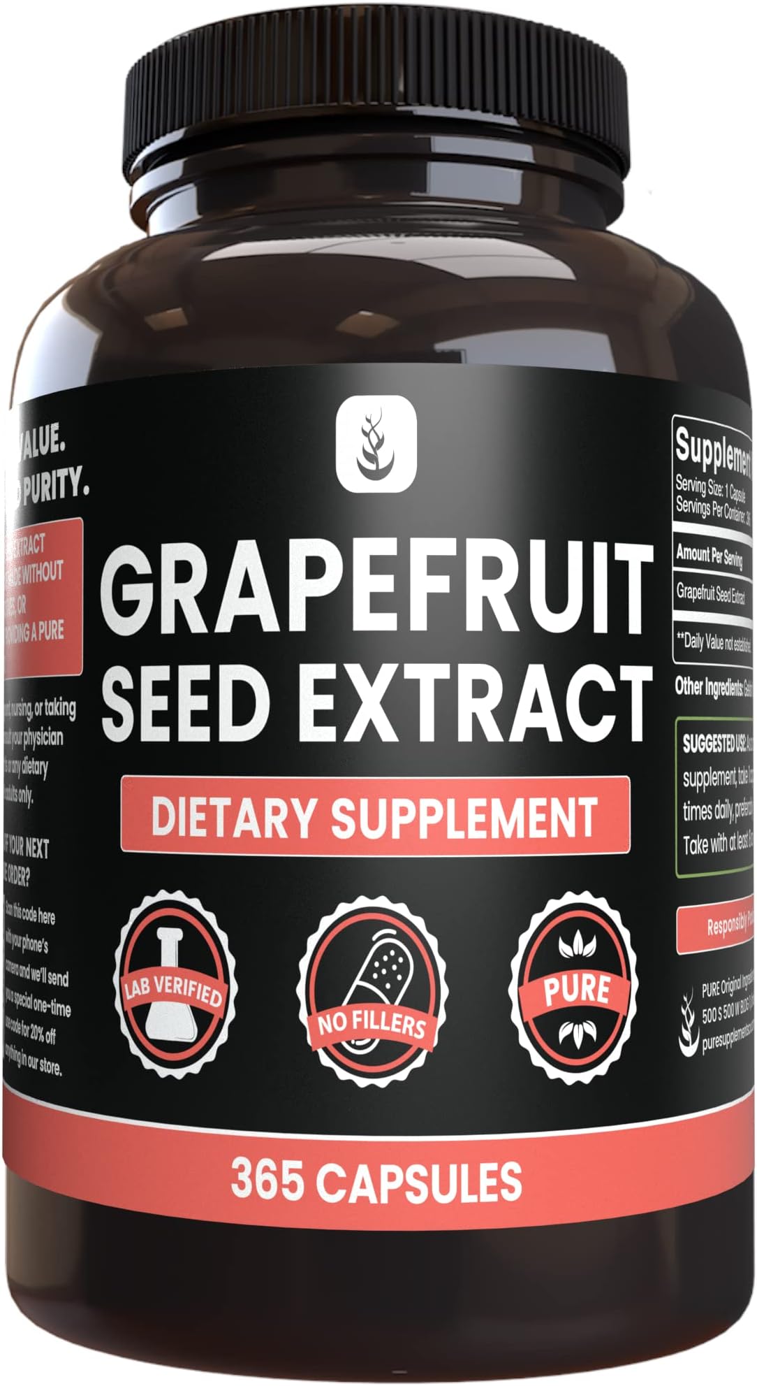 Pure Encapsulations Grapefruit Seed Extract Supplement to