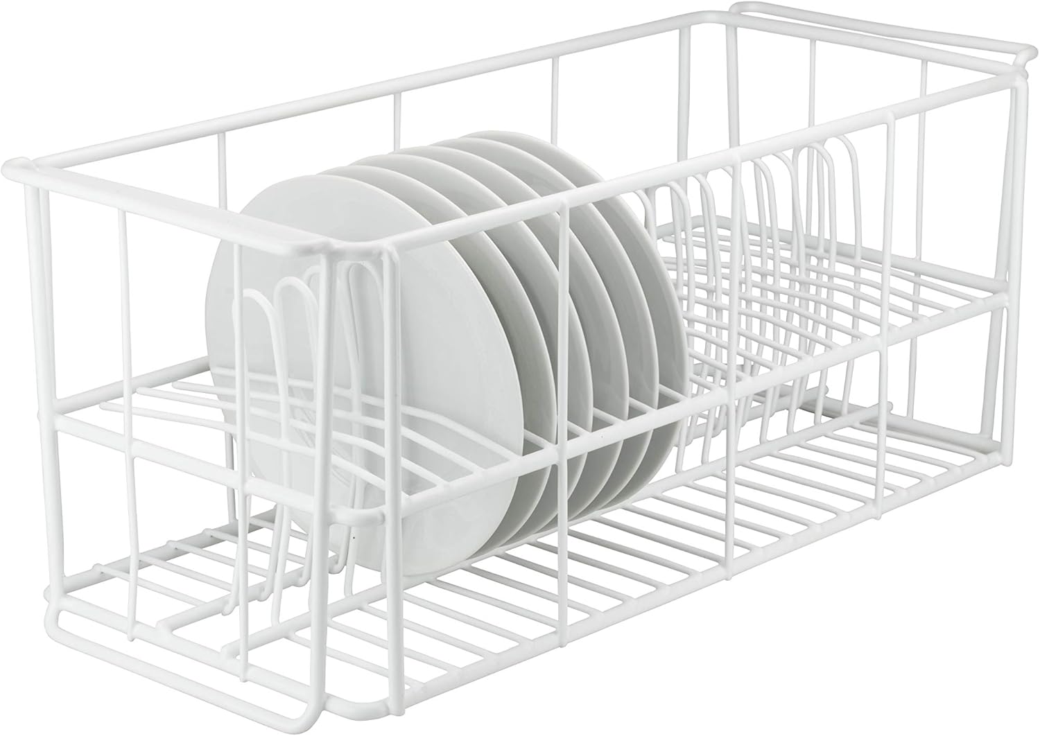 10 Strawberry Street 20-Compartment Bread & Butter Plate Rack (Holds 6" Plates)