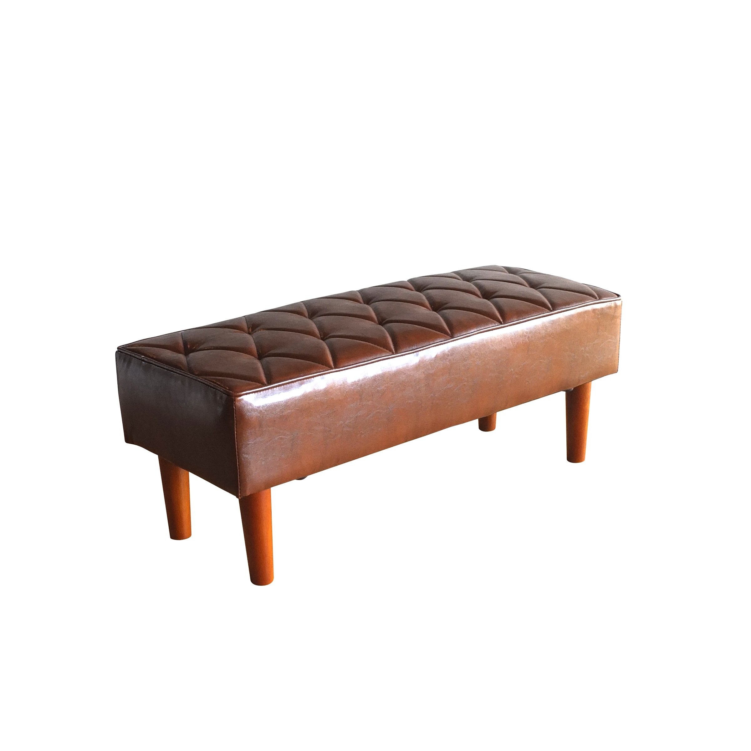 Amazon｜2人掛け PVC レザーソファスツール 幅100cm ベンチSOFA ディア