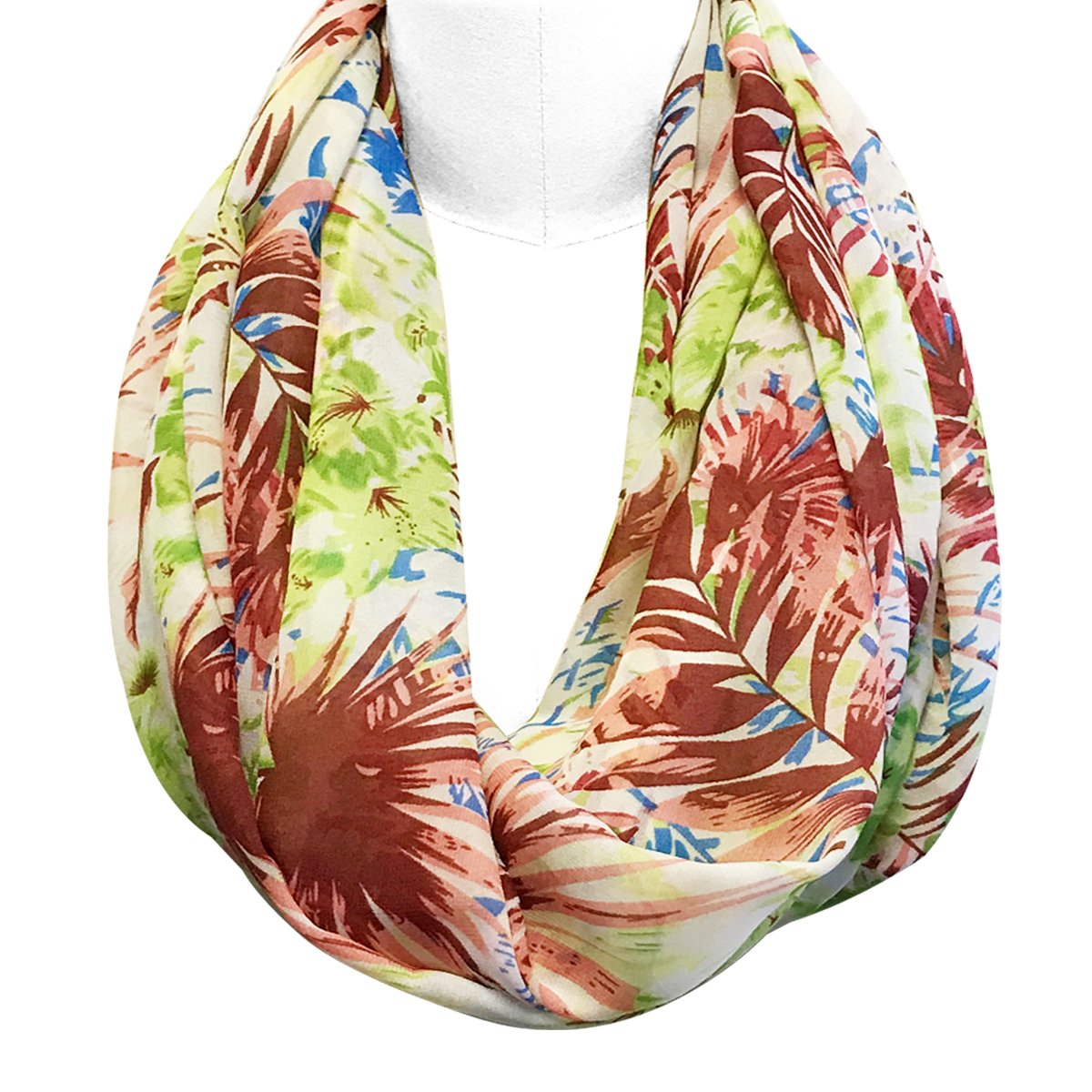 Wrapables® Bufanda infinita ligera retro