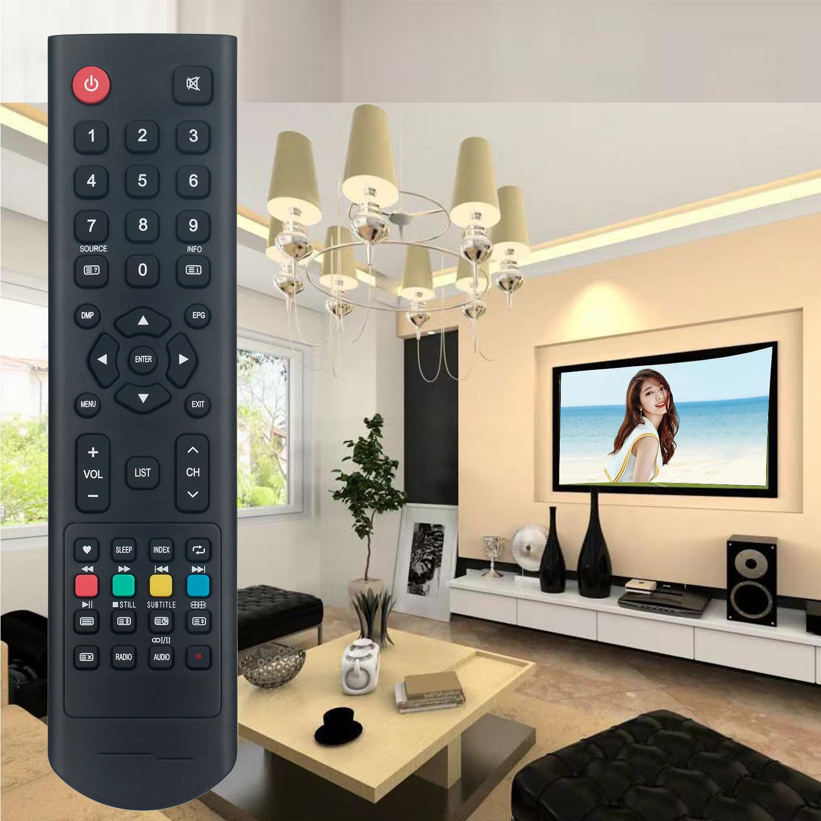 Telecomando Universale A Infrarossi Per TV PeaQ, Kunft, Teklio, Icarus E Altri – Compatibile Con Oltre 10 Modelli