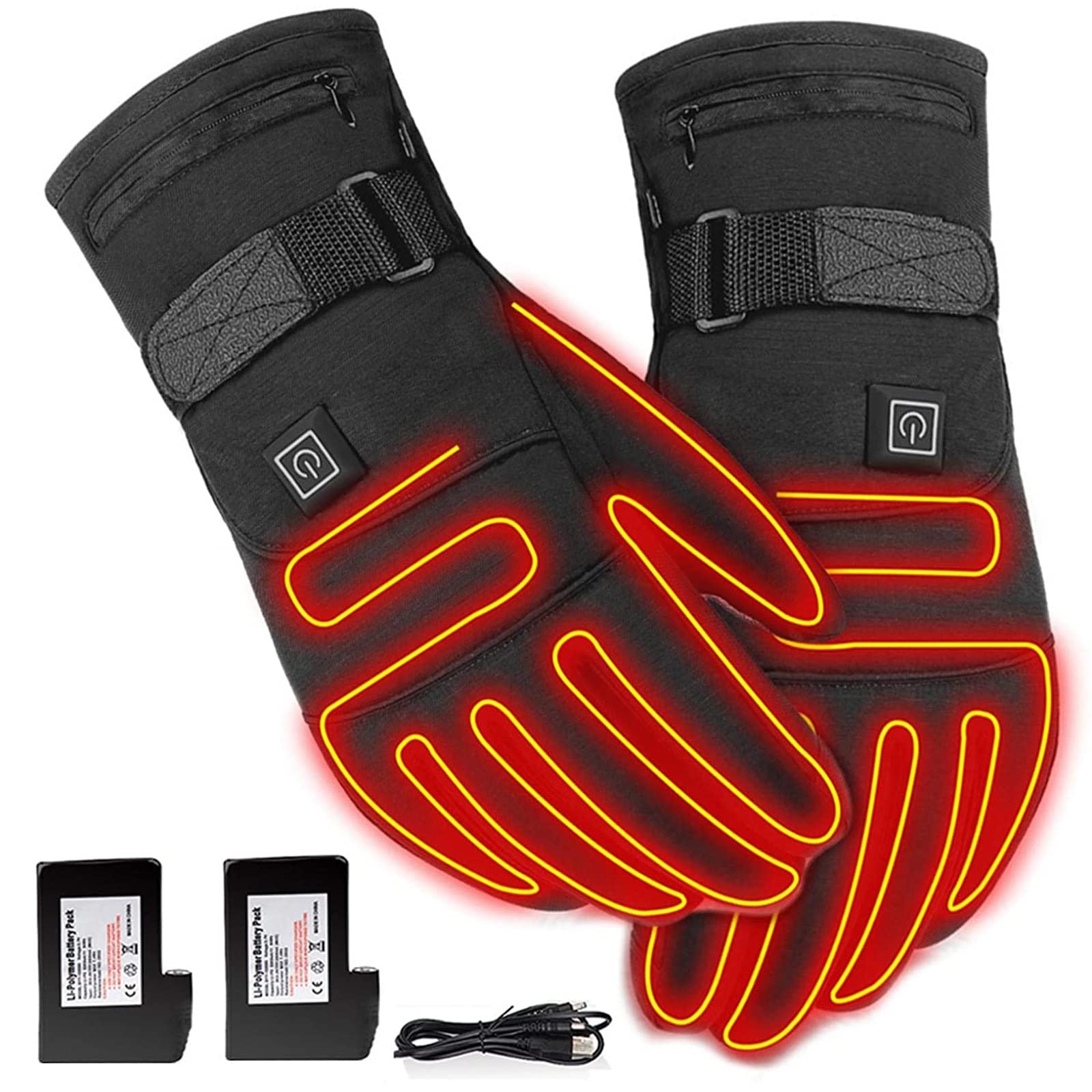 Gants chauffants électriques 4000mAh CHEWYNP pour moto et cyclisme