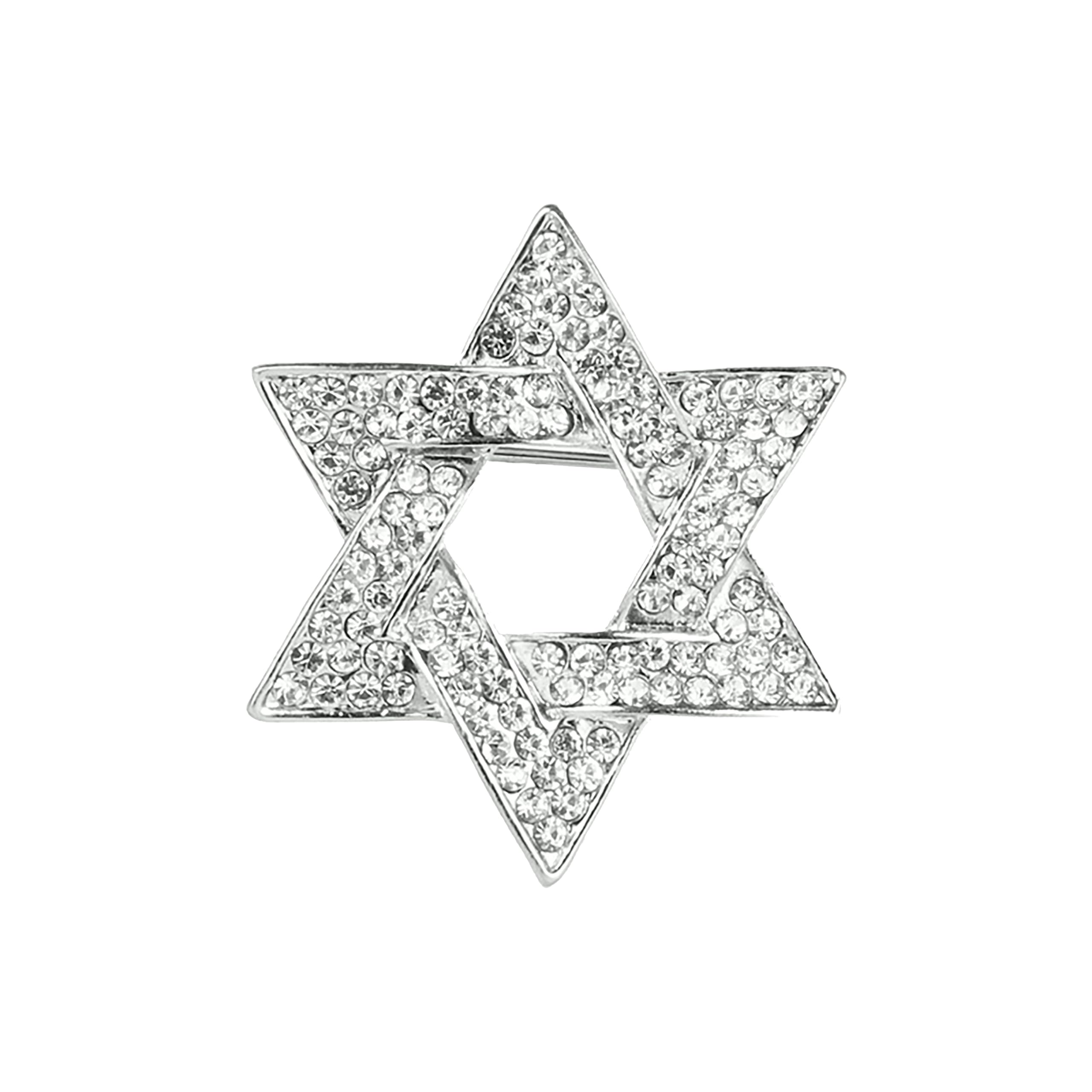 SYGA Brooch Pin Fashion Crystal Rhinestone Jewellery Pin Vintage Clothing Accessories Decoration Diamond-Filled Six-Pointed Star Silver Brooches For Mens - S91 (B0CY8LD18P) Amazon Price History, Amazon Price Tracker