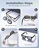 4 Piezas Clip Polarizado para Ray-Ban Meta Wayfarer Gen2 (RW4006/RW4012 M 50-22) | Clip Snap-on Marco Negro Brillante Mediano para Rayban Meta Wayfarer y Gen 2 RW4006/RW4012, M, 50-22 (Plateado+Azul+Amarillo+Púrpura) 3