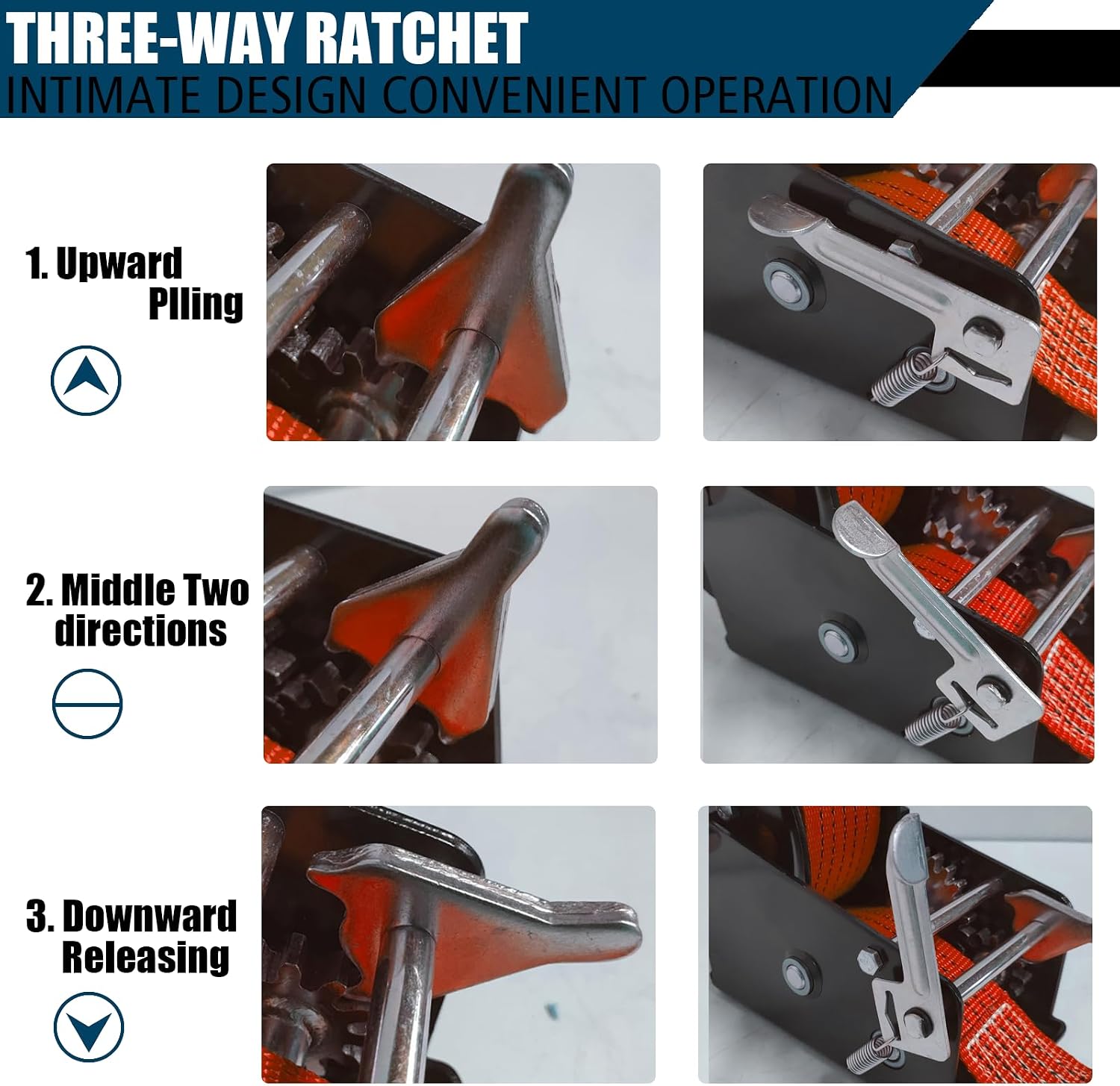 Heavy Duty Boat Trailer Winch,HandCrank Winch 3500lbs Capacity with 32FT Strap,2-Way Ratchet 4:1/8:1 Gear Switchable Hand Crank Winch for Boat,Trailer,Truck,RV,ATV and Jet Ski
