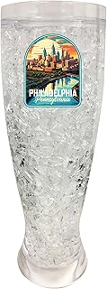 R and R Imports Philadelphia Pennsylvania Design A Souvenir 16 oz Plastic Broken Glass Frosty Mug Single