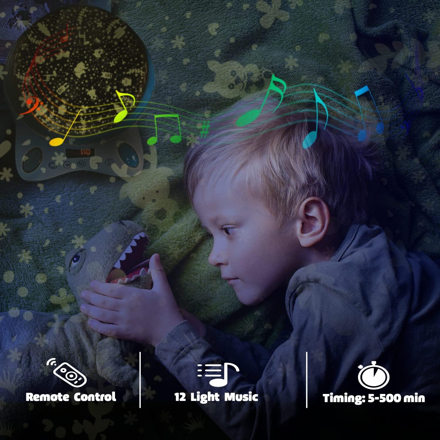 Moredig Baby Projector, Kids Night Light Projector with Timer and Remote for Boys & Girls