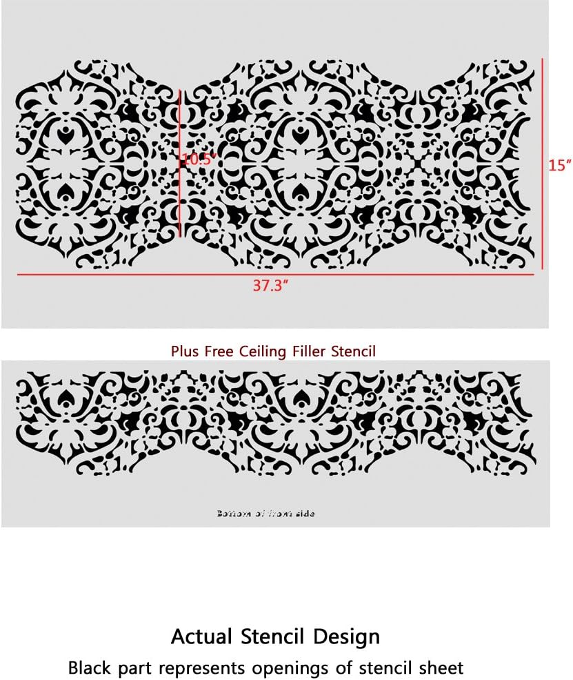 Wall Stencils Geometric Pattern Allover Stencil Monique for Walls just Like Wallpaper