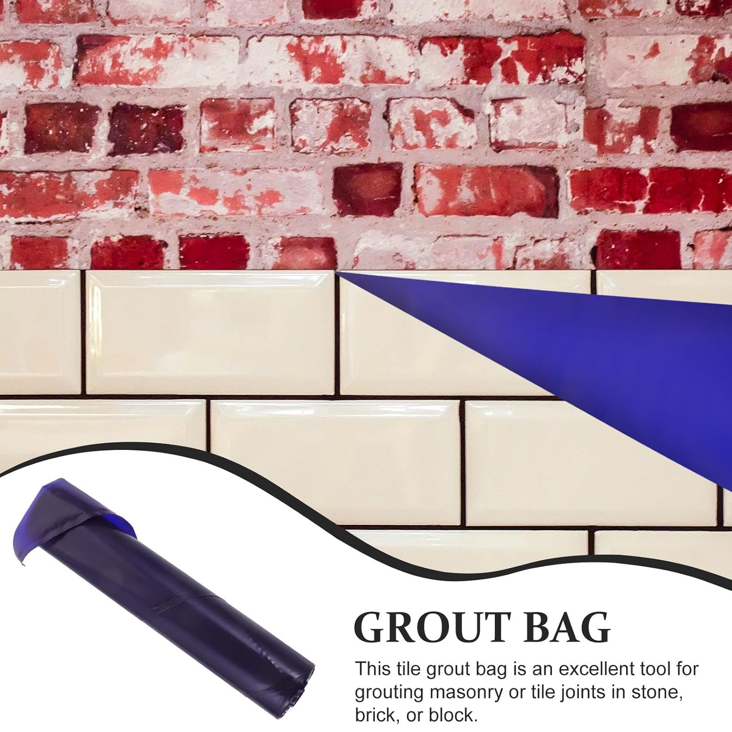 Hemoton 50Pcs Caulking Bags 17.3X9.4 Inch Large Grout Bag for Tile Installation and Repair Squeeze Bags for Cement and Masonry Filling Tile Grout Filler Application Tools