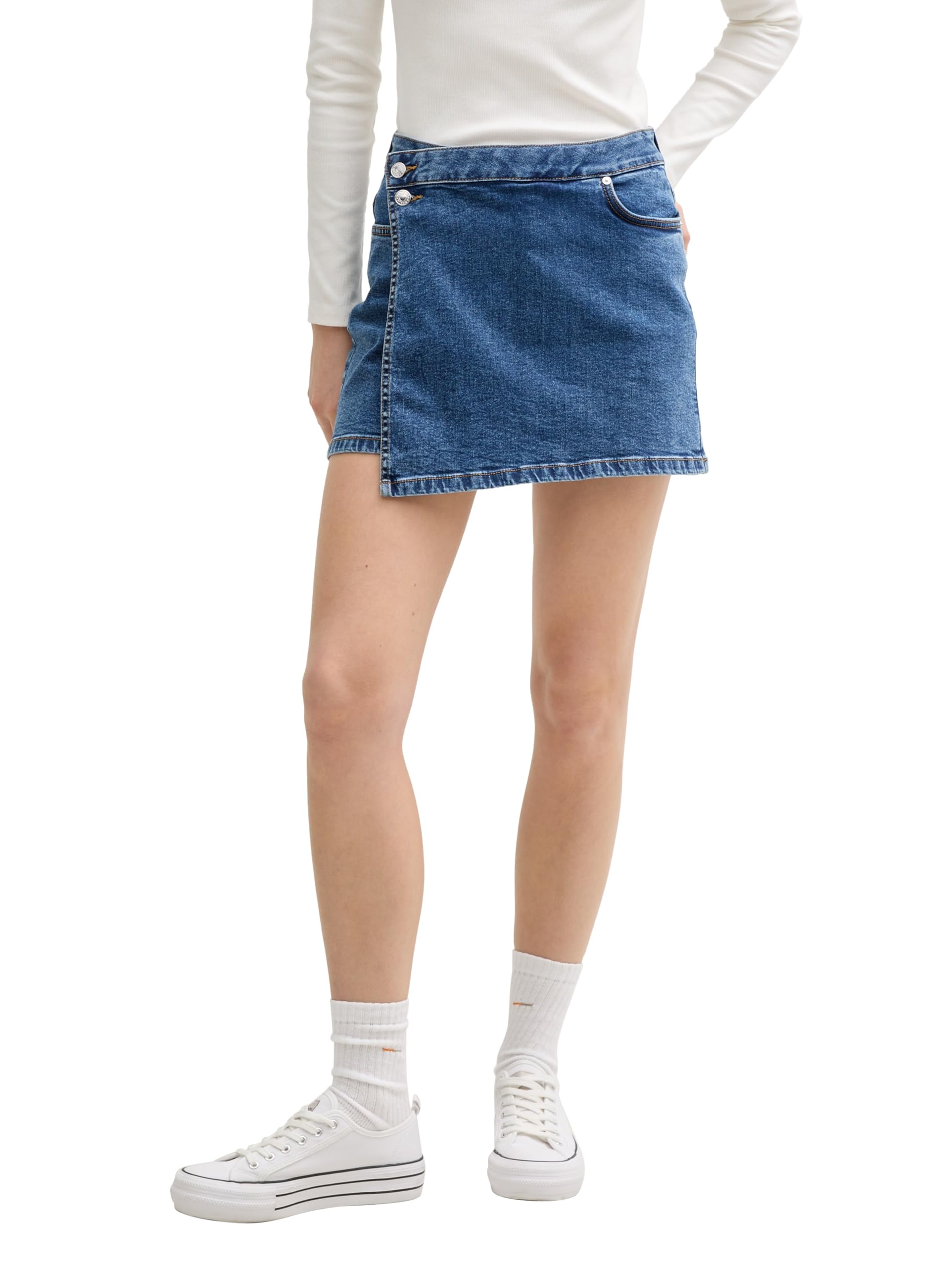 Tom Tailor Denim Damen 1047362 Bermuda Jeans Shorts (1er Pack)