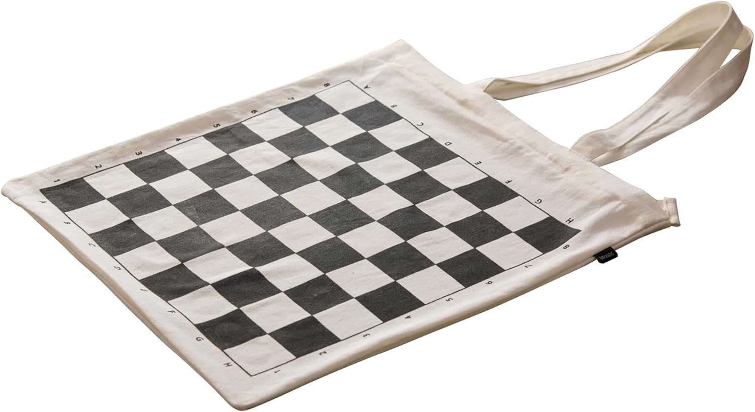 Stonkraft Roll-up – Chess Mat & Cotton Tote Bag with Board Print to Play Any Where | Easy to Carry & Compact (Without Chess Pieces)