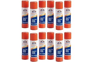 Elmer's Jumbo Disappearing Purple School Glue Sticks, 12 Pack