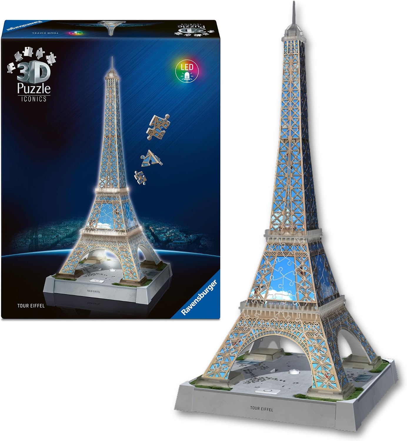 Ravensburger - Puzzle 3D Tour Eiffel, Modello Da Costruire 243 Pezzi