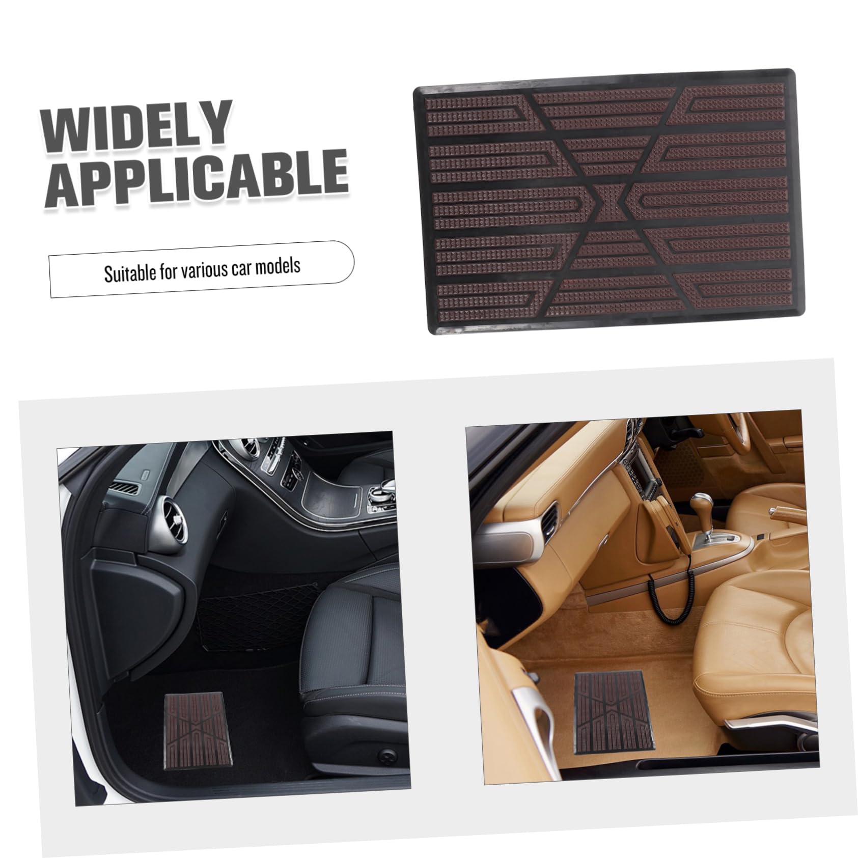 PRETYZOOM Car Floor Mats All-Weather Automotive Carpet Liners - Heel Footrest Pad Full Coverage for Trucks and Suvs — view 3