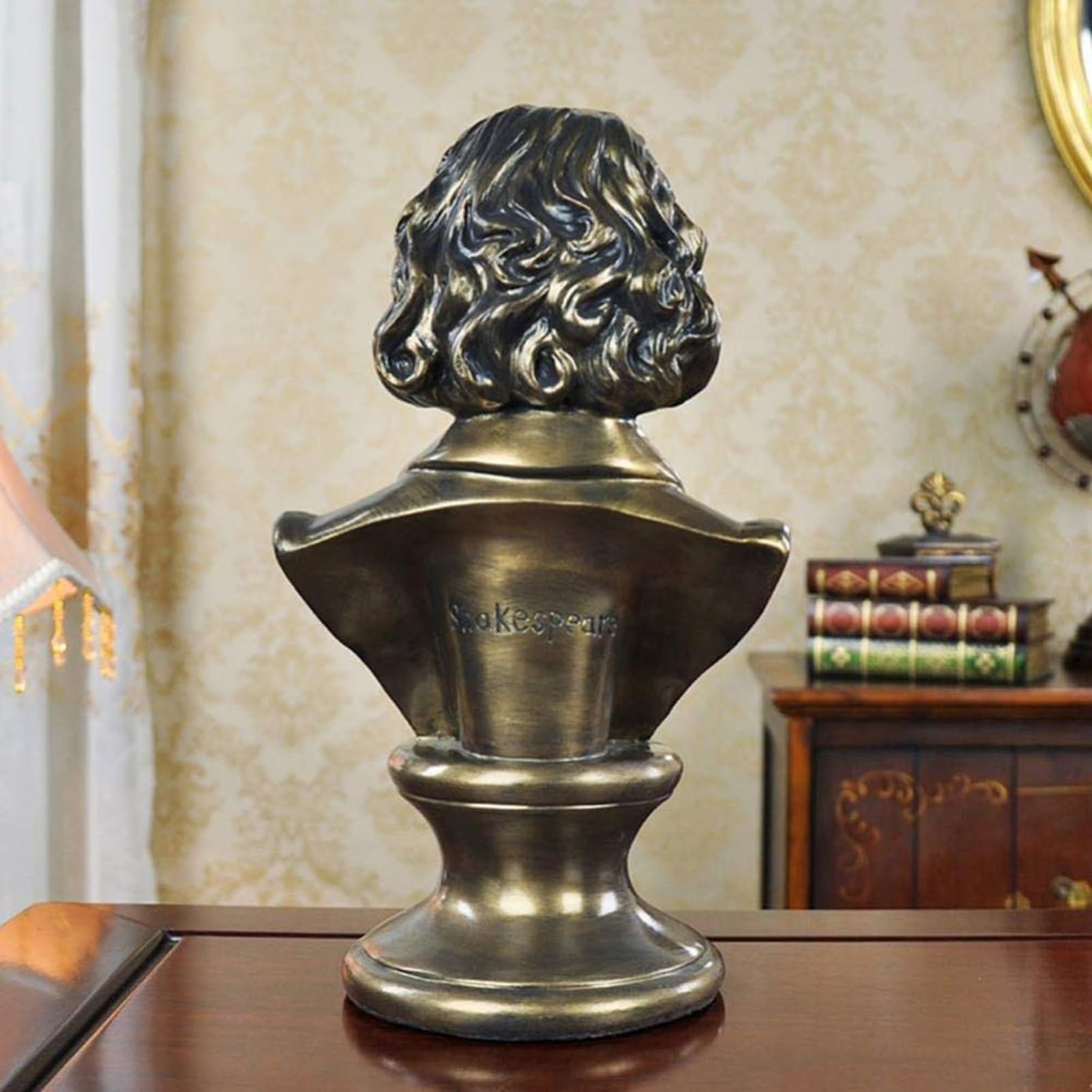 dekoracja biurka statuetka artystyczna - ozdoby posągi rzeźby Szekspira Rzeźba Statua Williama Szekspira Popiersie Figurka Szekspira S Biust Dekoracja biurka Pamiątki Rzemiosło