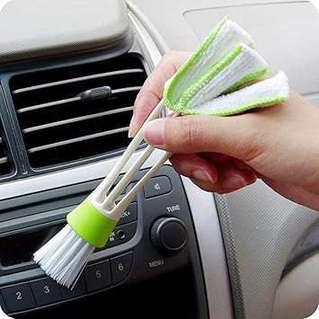 KHODIYAR Car Air Outlet Vent Internal Cleaner Keyboard Dust Cleaning Brush